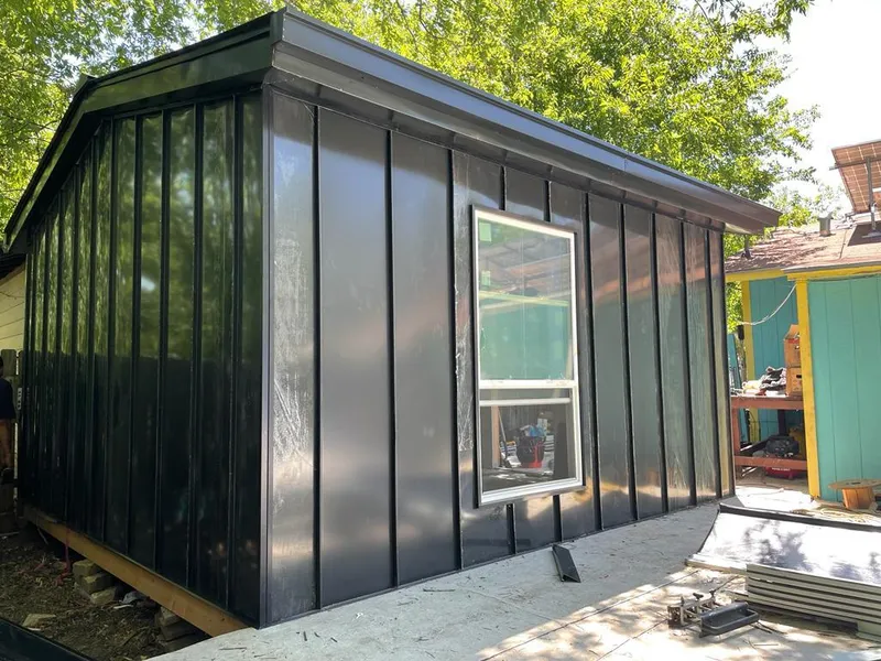 Black standing seam metal wall panels for Roof Inspection in Rolling Hills Estates